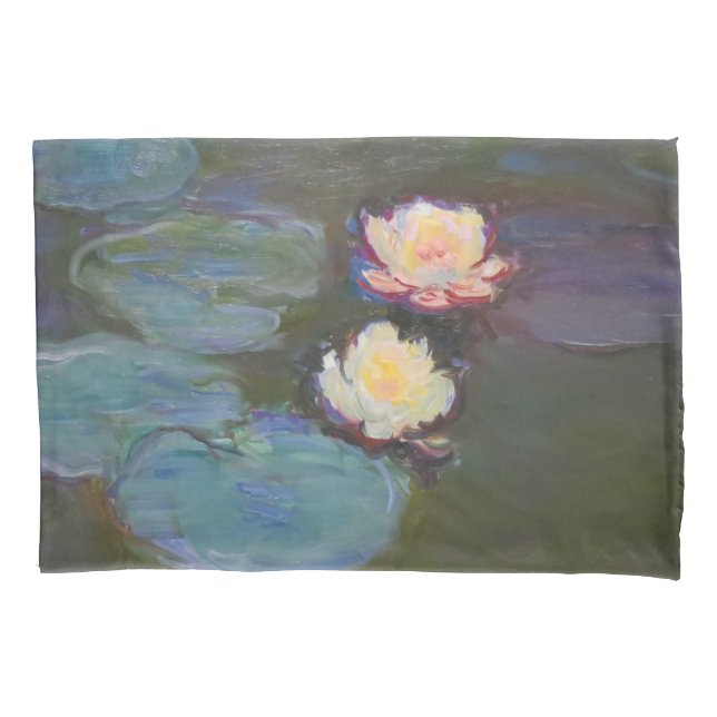 Monet Water Lily Lilies Pond Waterlilies Painting Pillowcase (Front)