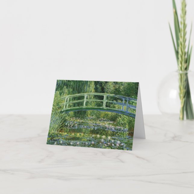 MONET Water Lily Pond 1897 Note Card (Front)