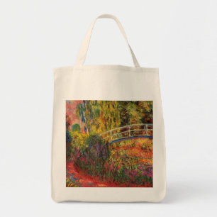 Monet Water Lily Pond and Water Irises Tote Bag