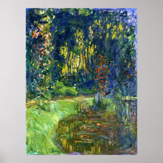 Monet - Water Lily Pond At Giverny 1919 Poster (Front)