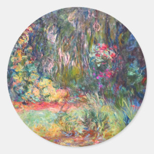 Monet Water Lily Pond Classic Round Sticker