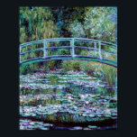 Monet - Water Lily Pond & Japanese Bridge Poster<br><div class="desc">Monet - Water Lily Pond & Japanese Bridge Water Lily Pond & Japanese Bridge is by the Impressionist painter Claude Monet. Monet was one of the founders of French Impressionist painting and is considered one of the most important painters in history. His paintings were concerned with the shifting effect of...</div>
