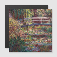 Monet - Water Lily pond Pink Harmony Magnetic Card