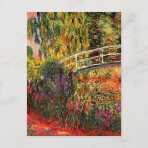Monet - Water Lily Pond, Water Irises Postcard
