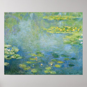 Monet Waterlilies 1906 Painting Poster