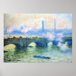 Monet - Waterloo Bridge, London, Poster