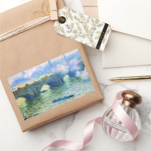 Monet - Waterloo Bridge, London, Rectangular Sticker