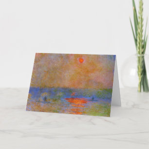 Monet - Waterloo Bridge, Sunlight in the Fog, Card