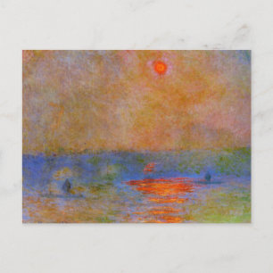 Monet, Waterloo Bridge, Sunlight in the Fog Postcard