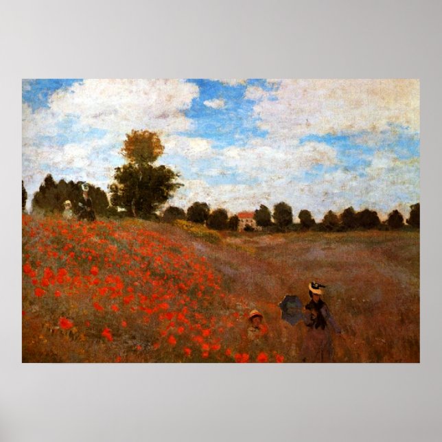 Monet - Wild Poppies Poster (Front)