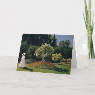 Monet - Woman in Garden Card