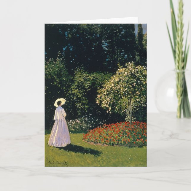 Monet - Woman in Garden Card (Front)