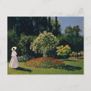 Monet - Woman in Garden Postcard
