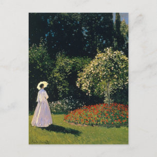 Monet - Woman in Garden Postcard