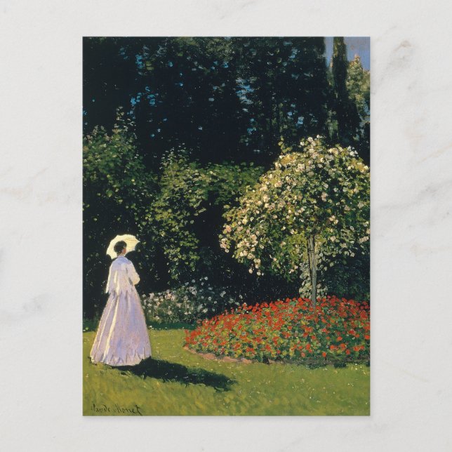 Monet - Woman in Garden Postcard (Front)