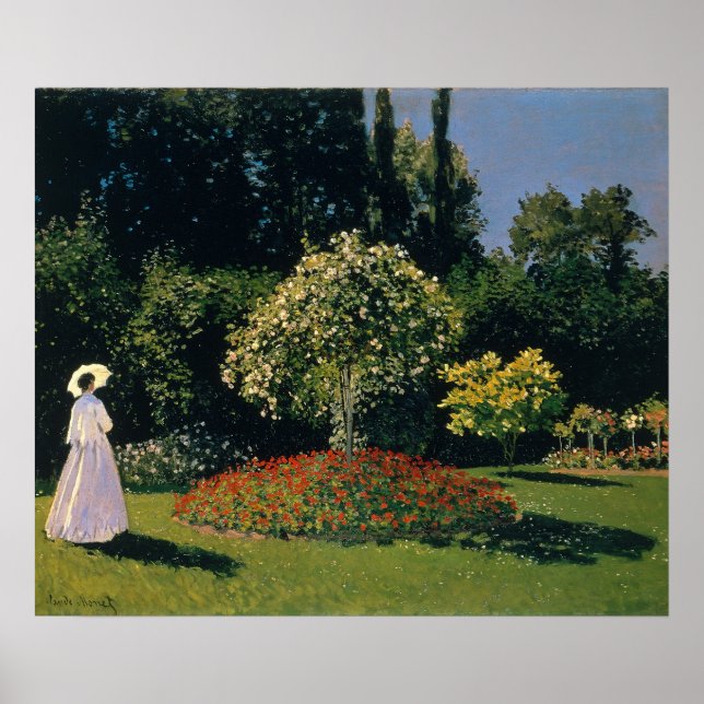 Monet - Woman in Garden Poster (Front)