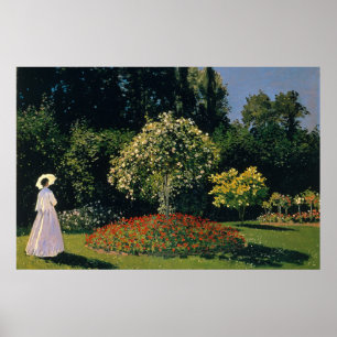 Monet - Woman in Garden Poster