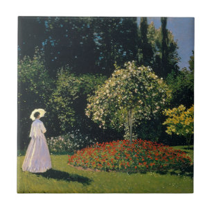 Monet - Woman in Garden Tile