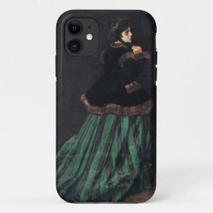 Monet Woman in Green Dress iPhone 11 Case