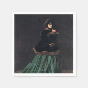 Monet Woman in Green Dress Napkin