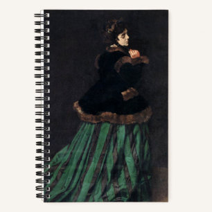 Monet Woman in Green Dress Notebook