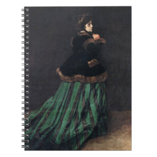 Monet Woman in Green Dress Notebook
