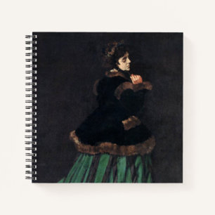 Monet Woman in Green Dress Notebook