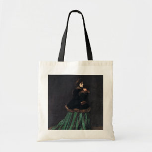 Monet Woman in Green Dress Tote Bag
