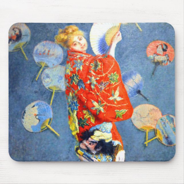 Monet Woman in Japanese Costume Mouse Mat (Front)