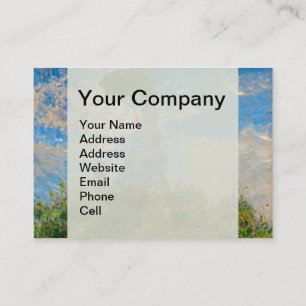 Monet Woman Parasol Impressionism Business Card