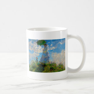Monet Woman Parasol Impressionism Coffee Mug