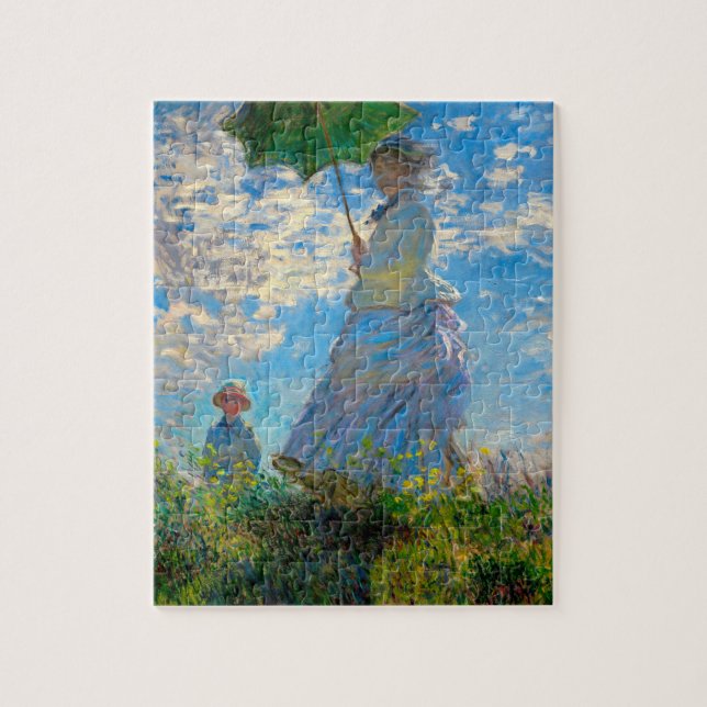 Monet Woman Parasol Impressionism Jigsaw Puzzle (Vertical)