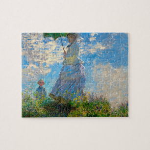 Monet Woman Parasol Impressionism Jigsaw Puzzle
