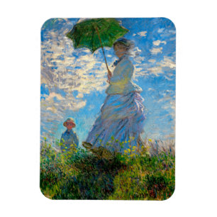 Monet Woman Parasol Impressionism Magnet