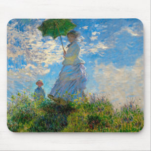 Monet Woman Parasol Impressionism Mouse Mat