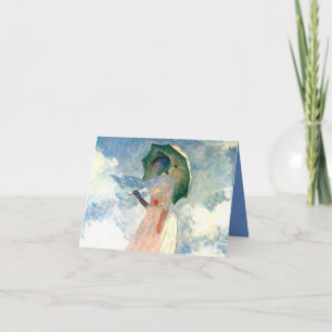 Monet Woman with a Parasol Facing Left Invitation