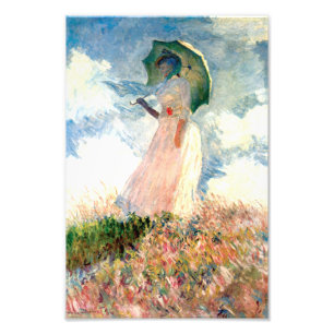 Monet Woman with a Parasol Facing Left Photo Print