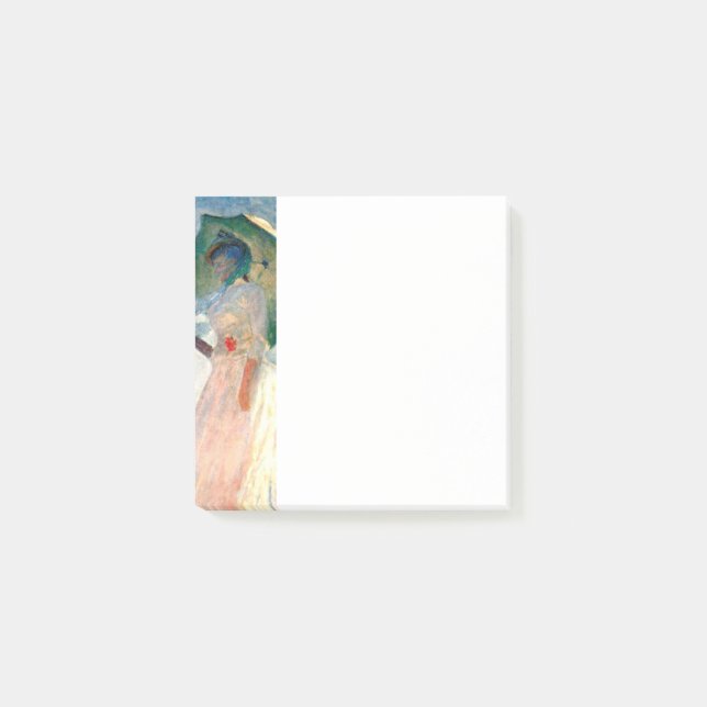 Monet Woman with a Parasol Facing Left Post-it Not Post-it Notes (Front)