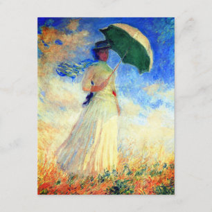 Monet Woman with a Parasol Facing Right Enclosure Card
