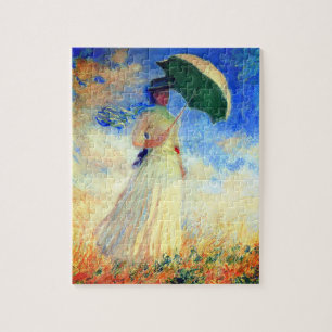 Monet Woman with a Parasol Facing Right Jigsaw Puzzle