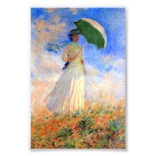 Monet Woman with a Parasol Facing Right Photo Print