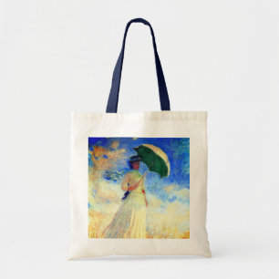 Monet Woman with a Parasol Facing Right Tote Bag