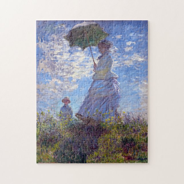 Monet Woman with a Parasol Fine Art Jigsaw Puzzle (Vertical)