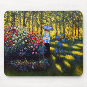 Monet Woman with a Parasol in Garden Mouse Mat