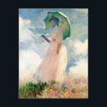 Monet Woman With A Parasol Invitations<br><div class="desc">Monet Woman with a Parasol invitations. Tempera on Canvas from 1886. One of French Impressionist Claude Monet’s most striking studies, Woman with a Parasol features a beautiful woman standing in a white dress with red corsage holding a green parasol as her blue scarf blows in the hot summer breeze. The...</div>