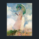 Monet Woman With A Parasol Invitations<br><div class="desc">Monet Woman with a Parasol invitations. Tempera on Canvas from 1886. One of French Impressionist Claude Monet’s most striking studies, Woman with a Parasol features a beautiful woman standing in a white dress with red corsage holding a green parasol as her blue scarf blows in the hot summer breeze. The...</div>