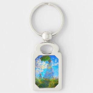 Monet Woman with a Parasol Key Ring