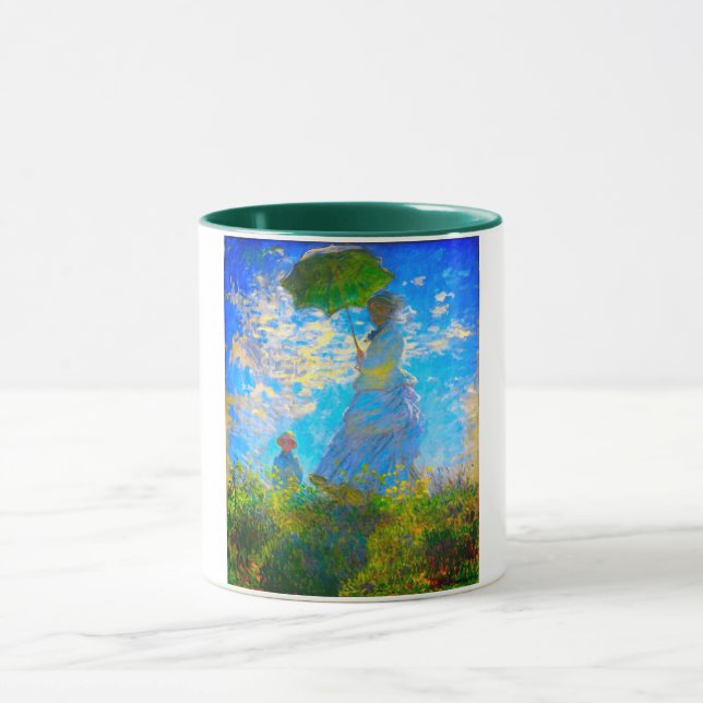 Monet Woman with a Parasol Mug (Center)