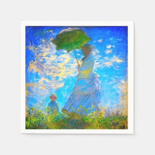 Monet Woman with a Parasol Napkin