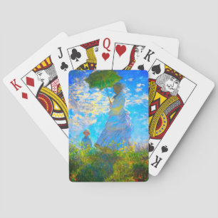 Monet Woman with a Parasol Playing Cards
